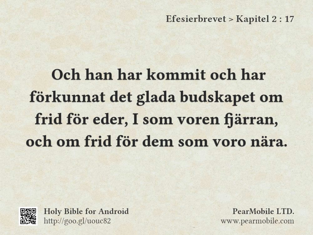 Efesierbrevet, Kapitel 2:17